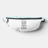 SlipperyJoe's keep calm queen polished silver crow