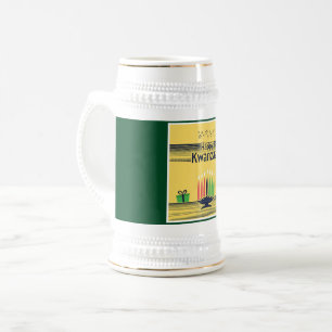 SlipperyJoe's Kwanzaa warm celebratory tone tradit Beer Stein