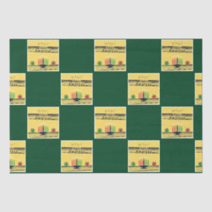 SlipperyJoe's Kwanzaa warm celebratory tone tradit Tissue Paper