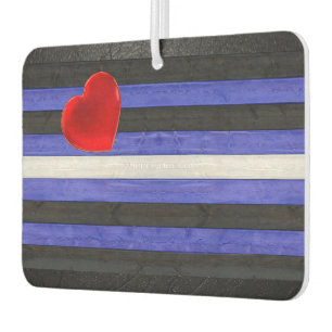 SlipperyJoe's leather pride flag black royal blue Air Freshener