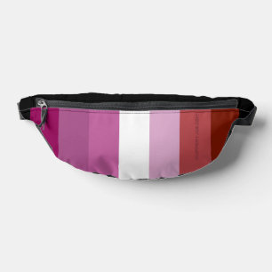 SlipperyJoe's lesbian pride flag feminine communit Fanny Pack