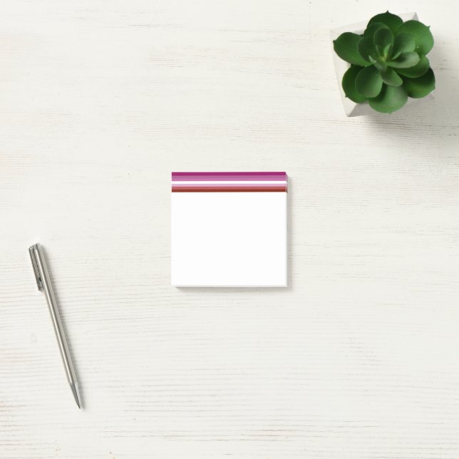 SlipperyJoe's lesbian pride flag feminine communit Post-it Notes (Office)