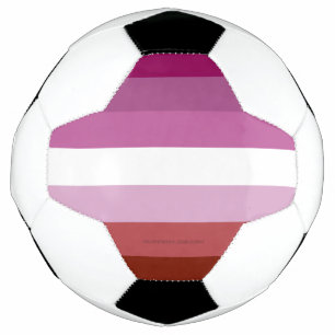 SlipperyJoe's lesbian pride flag feminine communit Soccer Ball