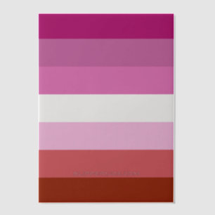 SlipperyJoe's lesbian pride flag feminine communit Vellum Invitations