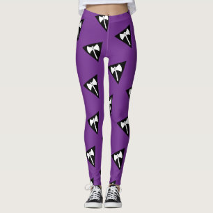 SlipperyJoe's Lesbian Pride flag labrys symbol tri Leggings