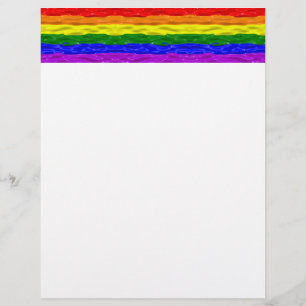 SlipperyJoe's liquid gloss pride flag red orange y Letterhead