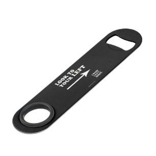 SlipperyJoe's look to your left thick geometric ce Bar Key