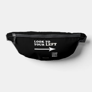 SlipperyJoe's look to your left thick geometric ce Fanny Pack