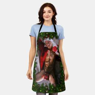 SlipperyJoe's male chest six pack stomach bare tor Apron