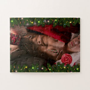 SlipperyJoe's male chest six pack stomach bare tor Jigsaw Puzzle