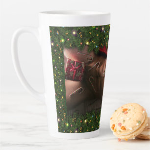 SlipperyJoe's male chest six pack stomach bare tor Latte Mug