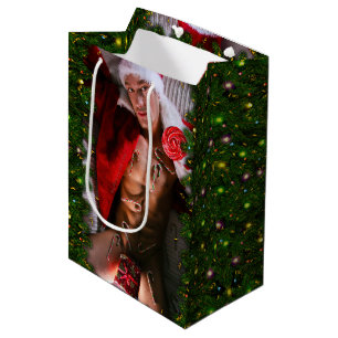 SlipperyJoe's male chest six pack stomach bare tor Medium Gift Bag