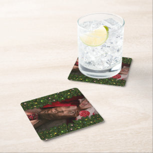 SlipperyJoe's male chest six pack stomach bare tor Square Paper Coaster