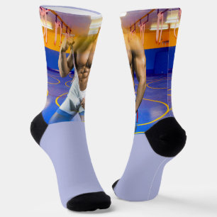 SlipperyJoe's Man six-pack wrestling singlet gym b Socks