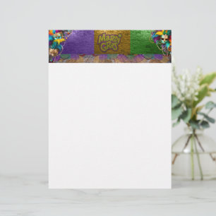 SlipperyJoe's Mardi Gras Bead Necklaces doubloons  Letterhead