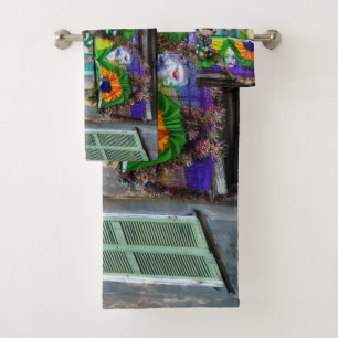 SlipperyJoe's Mardi Gras Hommes violet or vert bal