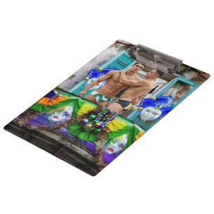SlipperyJoe's Mardi Gras masks beads decorations s Clipboard