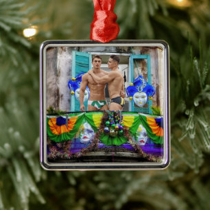 SlipperyJoe's Mardi Gras masques perles décoration