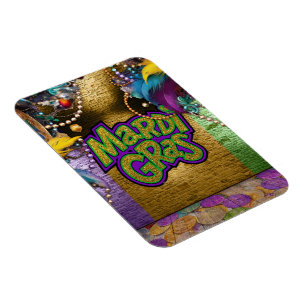 SlipperyJoe's Mardi Gras-themed graphic doubloons  Magnet