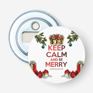 SlipperyJoe's Merry Christmas artistic tree orname Bottle Opener