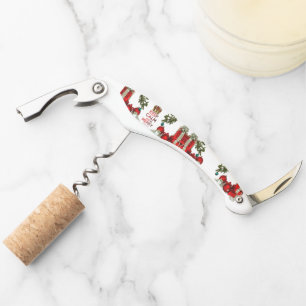 SlipperyJoe's Merry Christmas artistic tree orname Corkscrew