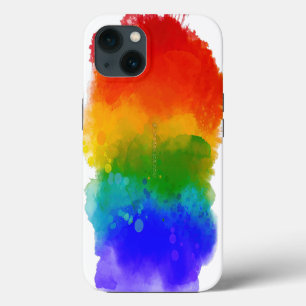 SlipperyJoe's modern pride splatter energy and col iPhone 13 Case