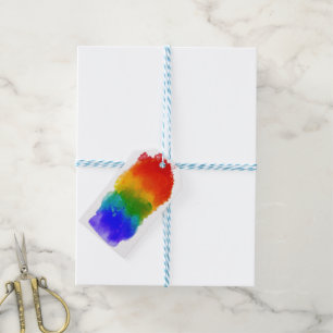 SlipperyJoe's modern pride splatter energy and col Gift Tags