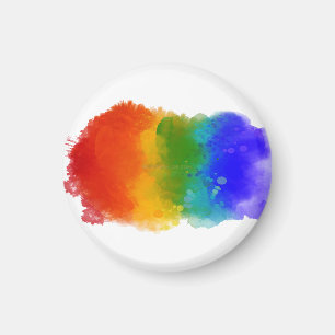 SlipperyJoe's modern pride splatter energy and col Magnet