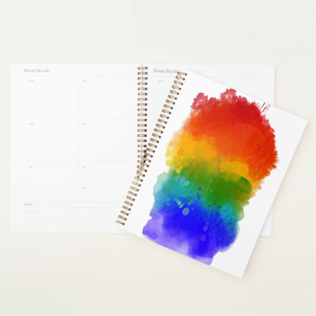 SlipperyJoe's modern pride splatter energy and col Planner (Display)