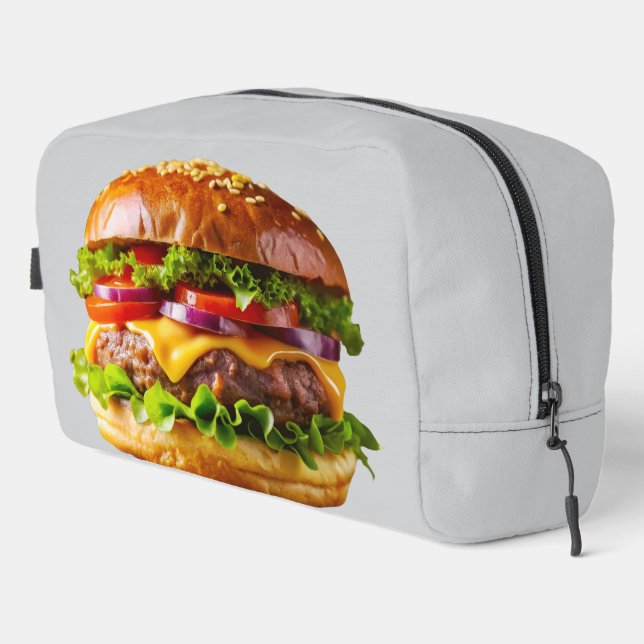 SlipperyJoe's mouthwatering cheeseburger crispy ba Dopp Kit (Right Corner)