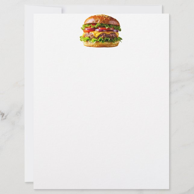 SlipperyJoe's mouthwatering cheeseburger crispy ba Letterhead (Front)