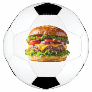 SlipperyJoe's mouthwatering cheeseburger crispy ba Soccer Ball