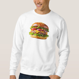 SlipperyJoe's mouthwatering cheeseburger crispy ba Sweatshirt