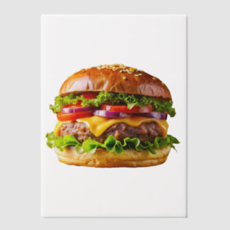SlipperyJoe's mouthwatering cheeseburger crispy ba Vellum Invitations