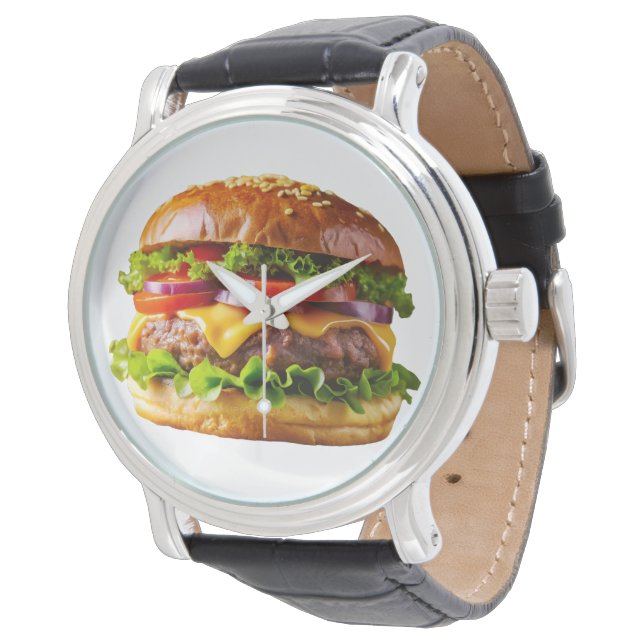 SlipperyJoe's mouthwatering cheeseburger crispy ba Watch (Angled)