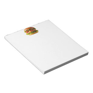 SlipperyJoe's mouthwatering stacked hamburger thic Notepad