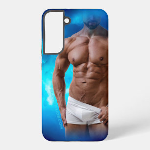 SlipperyJoe's muscular bearded man shirtless sixpa Samsung Galaxy Case