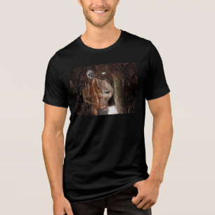 SlipperyJoe's muscular ghost stone dimly lit tunne Tri-Blend Shirt