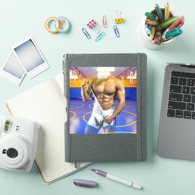 SlipperyJoe's muscular man bulge six-pack gym trai (iPad Cover)