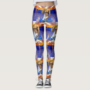 SlipperyJoe's muscular man bulge six-pack gym trai Leggings