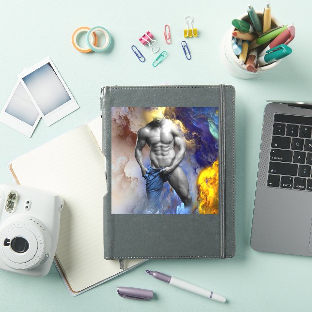 SlipperyJoe's muscular man physique steamy shirtle (iPad Cover)