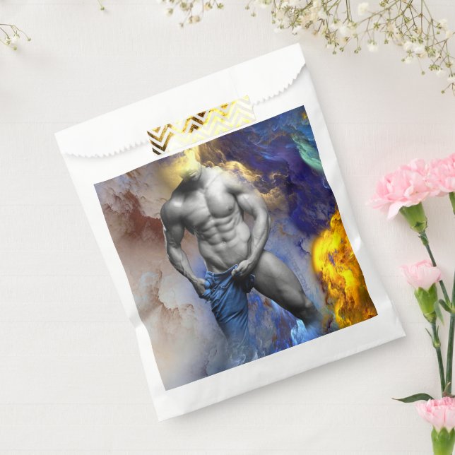 SlipperyJoe's muscular man physique steamy shirtle Favour Bag (Sealed)