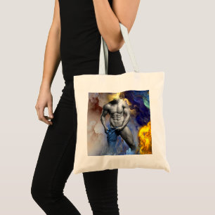 SlipperyJoe's muscular man physique steamy shirtle Tote Bag