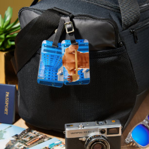 SlipperyJoe's muscular man shirtless chest 6-pack  Luggage Tag