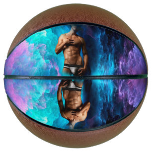 SlipperyJoe's muscular man underwear bulge cosmic  Basketball