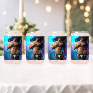 SlipperyJoe's muscular man underwear bulge cosmic  Can Glass