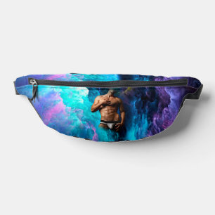 SlipperyJoe's muscular man underwear bulge cosmic Fanny Pack