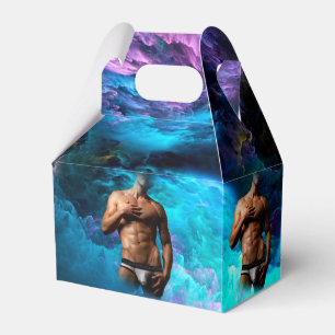 SlipperyJoe's muscular man underwear bulge cosmic  Favor Box