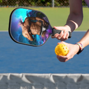 SlipperyJoe's muscular man underwear bulge cosmic  Pickleball Paddle