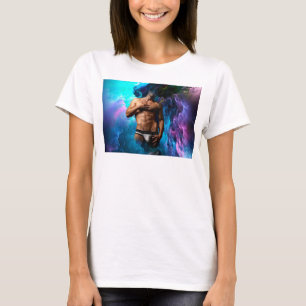 SlipperyJoe's muscular man underwear bulge cosmic  T-Shirt